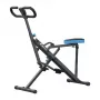 MERACH MR-R07H1 Máquina de sentadillas 3 en 1 con monitor LCD, plegable, negro y rojo