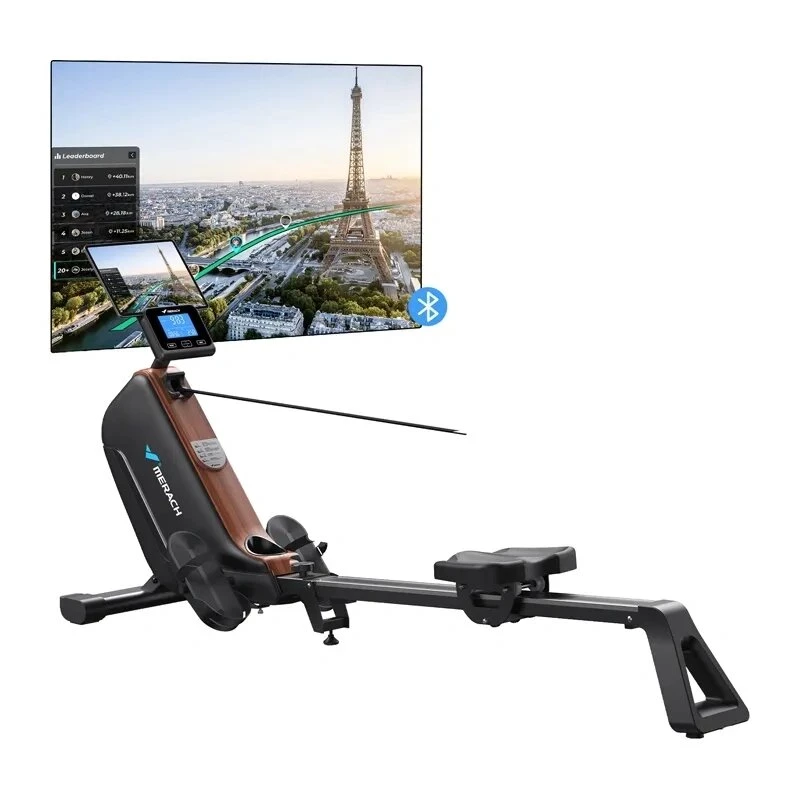 MERACH MR-R15B3-EU máquina de remo magnética - plegable, Bluetooth, 16 niveles de resistencia, peso máximo de usuario 150 kg