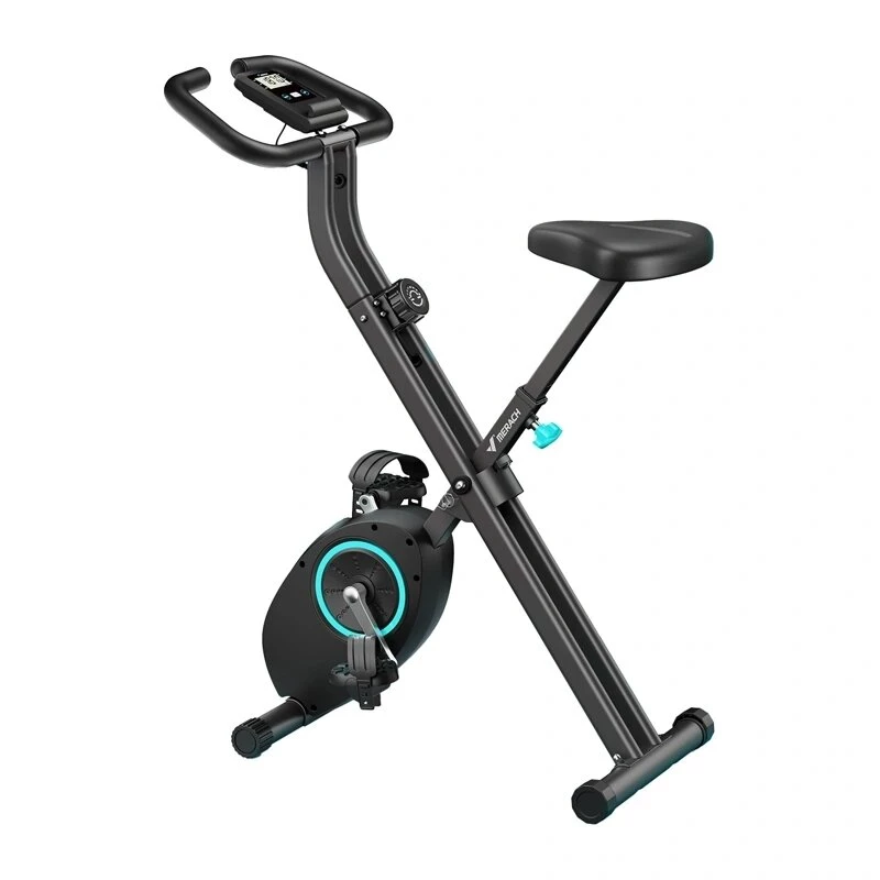 Bicicleta estática plegable magnética MERACH MR-S14L2 X-Bike con 8 niveles de resistencia, Bluetooth, pantalla LCD, medición de pulso, máx. 100 kg