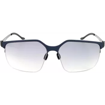 Mercedes-Benz Gafas de sol para hombre M1037-D Montura metálica estilo piloto/aviador Lentes grises 58 mm