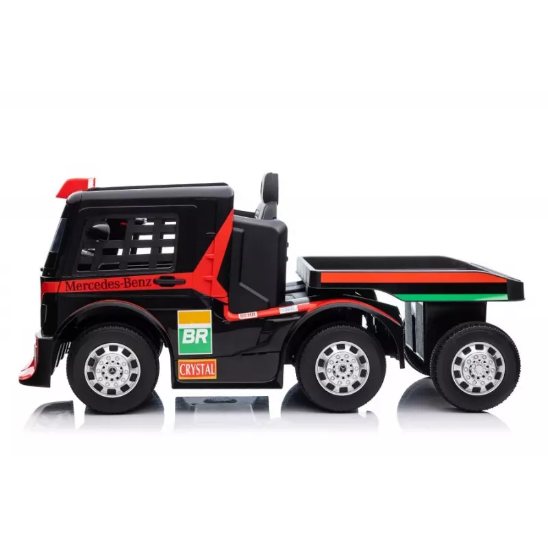 Mercedes camión + remolque XMX622B juguete a batería con luces LED y LCD rojo