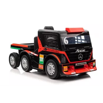 Mercedes camión + remolque XMX622B juguete a batería con luces LED y LCD rojo