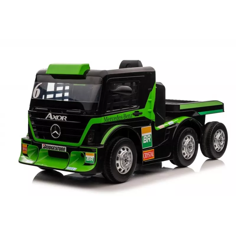 Mercedes camión + remolque XMX622B juguete a batería con LCD verde