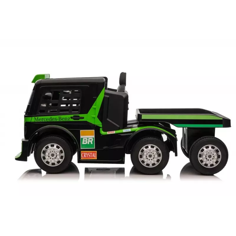 Mercedes camión + remolque XMX622B juguete a batería con LCD verde