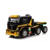 Mercedes camión + remolque XMX622B coche de juguete a batería con LCD amarillo