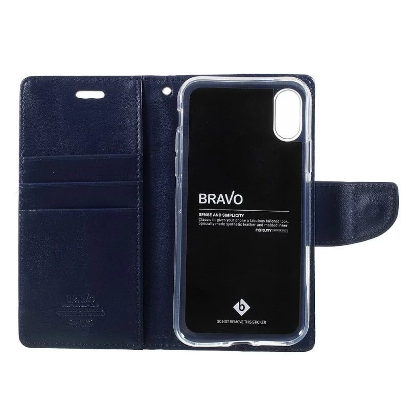 Mercury Apple iPhone X/XS Bravo Diary azul marino