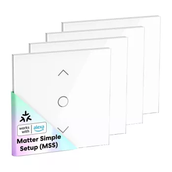 MEROSS MRS100MA(EU) Interruptor de persiana Wi-Fi inteligente (Matter) (pack de 4)