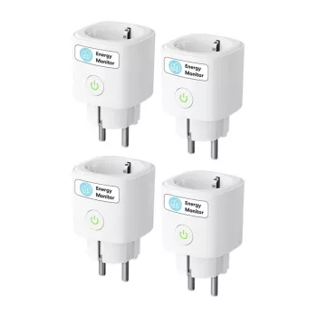 Enchufe inteligente MEROSS MSS315CFH-EU con monitorización de energía (Matter) (pack de 4)