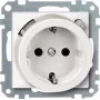 MERTEN 232819 toma de corriente Schuko con interruptor diferencial, 16 A, 230 V, blanco polar