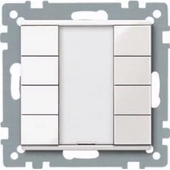 Merten 627819 mecanismo de conmutador bipolar, 10 A, 250 V, empotrar, gris
