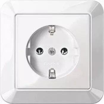 Merten MEG2301-1025 toma de corriente Schuko, 16 A, empotrar, blanco polar