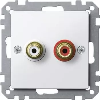 Merten MEG4350-0319 Toma de corriente Schuko 1 enchufe blanco polar brillante