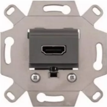 Merten MEG4583-0000 Módulo de conexión HDMI, gris, empotrable, 4K UHD, System M
