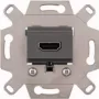 Merten MEG4583-0000 Módulo de conexión HDMI, gris, empotrable, 4K UHD, System M