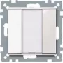 Merten System M Mecanismo conmutador de 1 polo, 10 A, blanco polar 617119