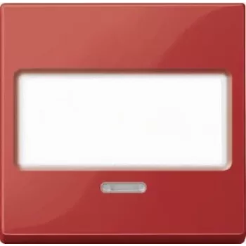 Merten System M Tecla para enchufe con interruptor integrado, Rojo rubí MEG3370-0306