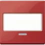 Merten System M Tecla para enchufe con interruptor integrado, Rojo rubí MEG3370-0306