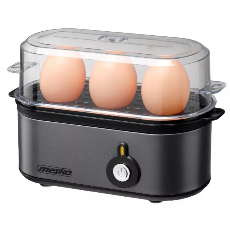 MESKO MS 4485gm Hervidor de huevos, 7 huevos, 450 W, gris oscuro
