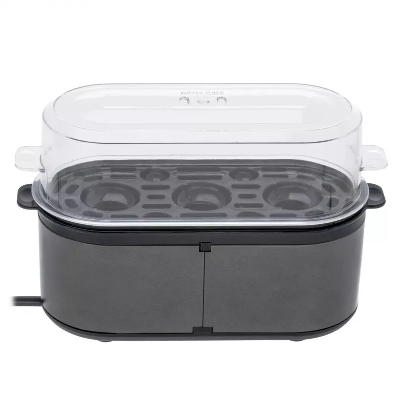 MESKO MS 4485gm Hervidor de huevos, 7 huevos, 450 W, gris oscuro
