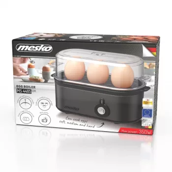 MESKO MS 4485gm Hervidor de huevos, 7 huevos, 450 W, gris oscuro