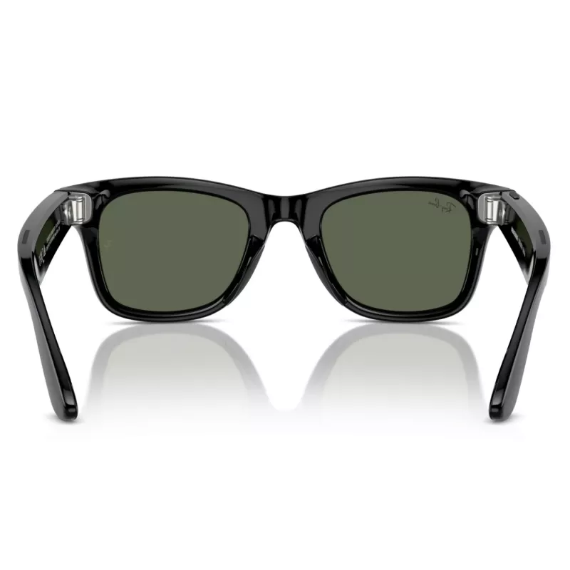 META Ray-Ban Wayfarer gafas inteligentes negro brillante, lente verde G-15