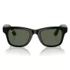 META Ray-Ban Wayfarer gafas inteligentes negro brillante, lente verde G-15