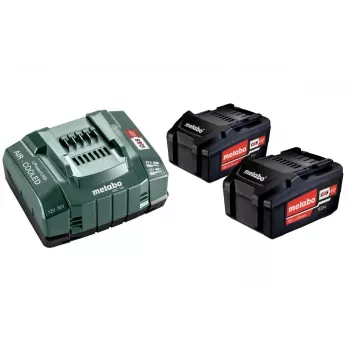 Metabo 18V LiHD 5.5Ah Batería y cargador ASC 145 Air Cooled Set (2 baterías)