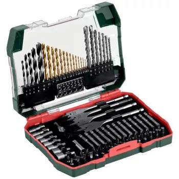 Juego de 86 brocas y puntas de destornillador Metabo 626708000 en maletín