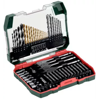 Juego de 86 brocas y puntas de destornillador Metabo 626708000 en maletín