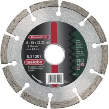 Metabo Disco de corte diamantado 624310000, 230 mm de diámetro, 22,23 mm de perforación, segmentado, universal