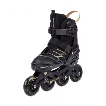 Meteor Buzzy patines en línea ajustables negro-oro 34-38