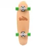 Monopatín cruiser Meteor Cannabis verde-marrón-naranja mini 22 pulgadas