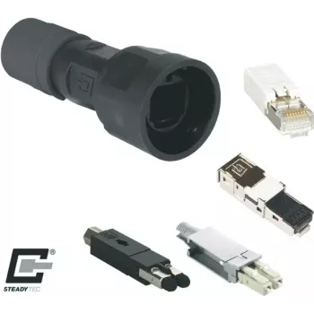 METZ BTR Industrial IP67 V1 carcasa de conector, negra 1401015002KE