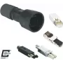 METZ BTR Industrial IP67 V1 carcasa de conector, negra 1401015002KE