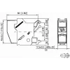 METZ CONNECT BTR E-DAT Module REG 8(8) IP20 Empty - Carcasa de módulo de datos para carril DIN, 1TE, gris claro
