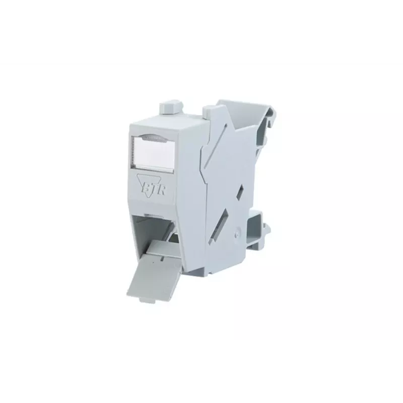 METZ CONNECT BTR E-DAT Module REG 8(8) IP20 Empty - Carcasa de módulo de datos para carril DIN, 1TE, gris claro