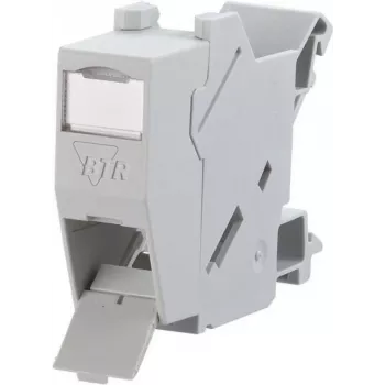 METZ CONNECT BTR E-DAT Module REG 8(8) IP20 Empty - Carcasa de módulo de datos para carril DIN, 1TE, gris claro