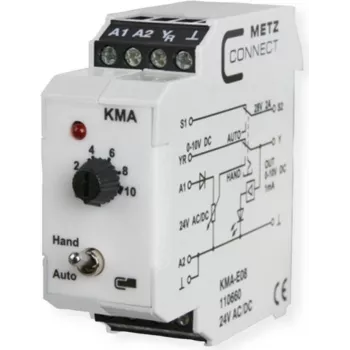 METZ CONNECT KMA-E08 Relé de interfaz 24 V DC 1 CO 8 A blanco 110660