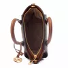 Michael Kors Jet Set Charm Bolso bandolera ovalado marrón Signature Coated Canvas