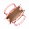 Michael Kore Mujer Bolso bandolera Ginny de piel Saffiano, Powder Blush, 15x17x6 cm