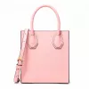 Michael Kore Mujer Bolso bandolera Ginny de piel Saffiano, Powder Blush, 15x17x6 cm