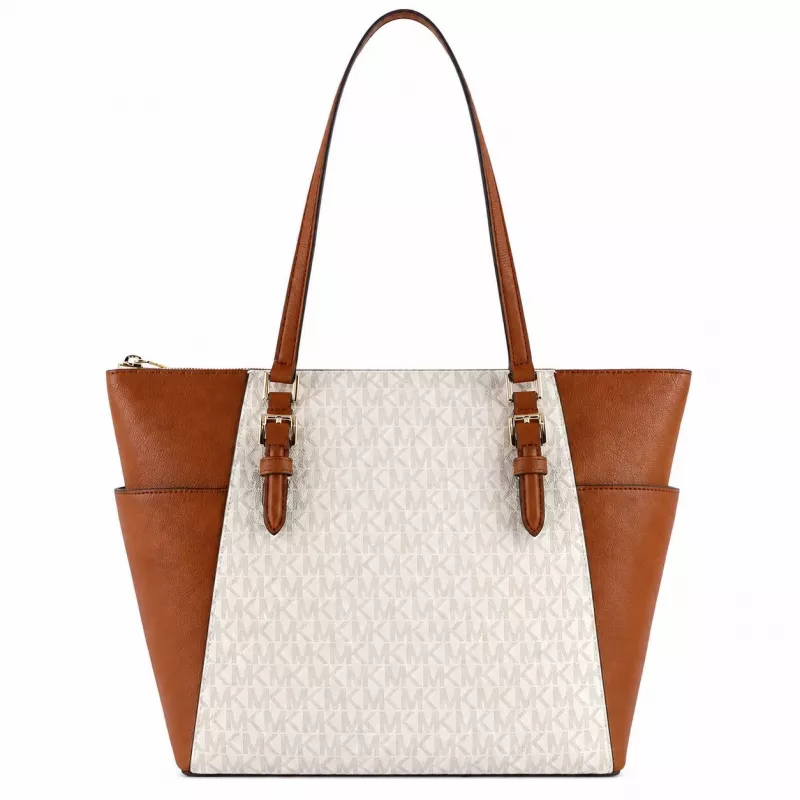MICHAEL KORS Cece Vanilla Bolso bandolera para mujer con cadena