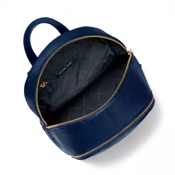 Michael Kors Mochila Grab Navy Piel Saffiano Mujer 30x26x13 cm