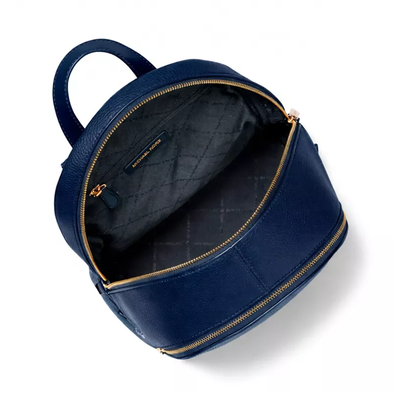 Michael Kors Mochila Grab Navy Piel Saffiano Mujer 30x26x13 cm