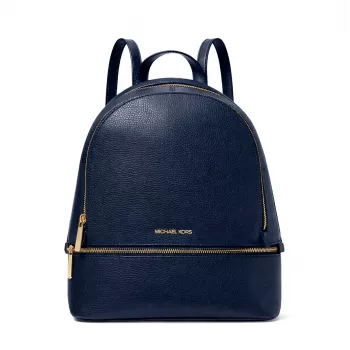 Michael Kors Mochila Grab Navy Piel Saffiano Mujer 30x26x13 cm