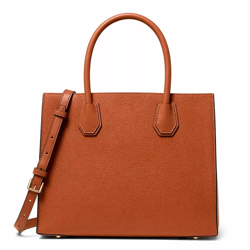 Michael Kors Greenwich bolso de hombro piel Saffiano Luggage 35T2GM9S3LLUG