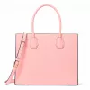 Michael Kors Greenwich Bolso bandolera satchel de mujer, Powder Blush, piel Saffiano, 32x26x14 cm
