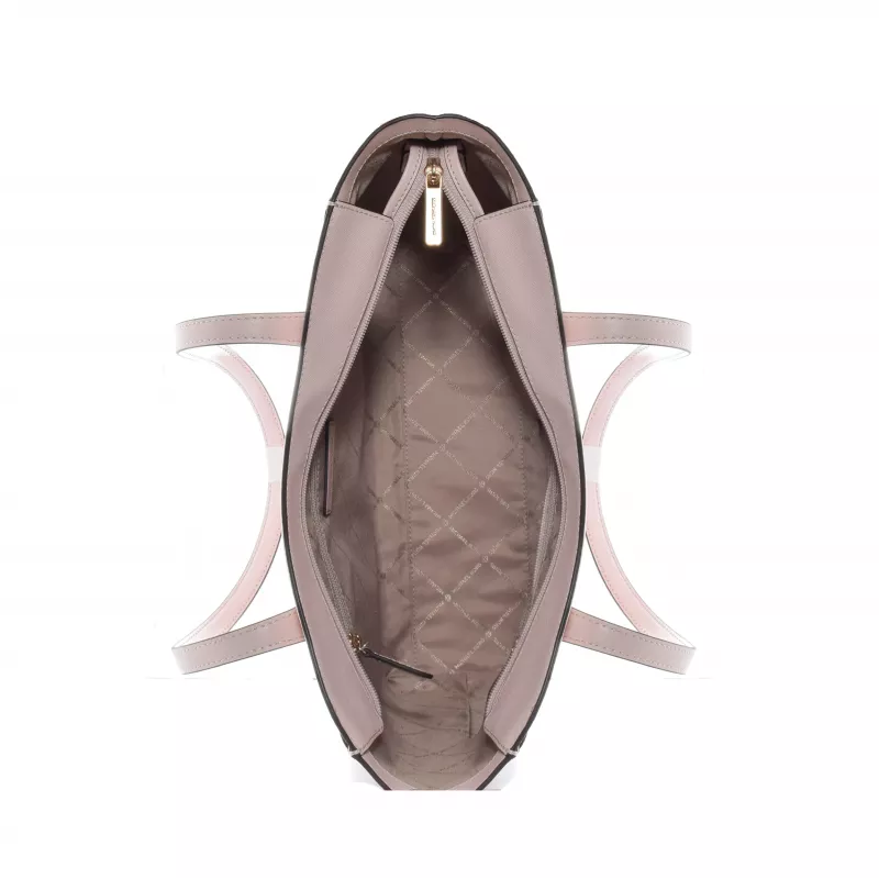 Bolso de hombro Michael Kors Greenwich Powder Blush piel Saffiano 35S4G9GT3LPOW