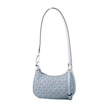 Michael Kors Jet Set Charm Bolso bandolera, Signature Brown/Acorn, 19x12x6 cm