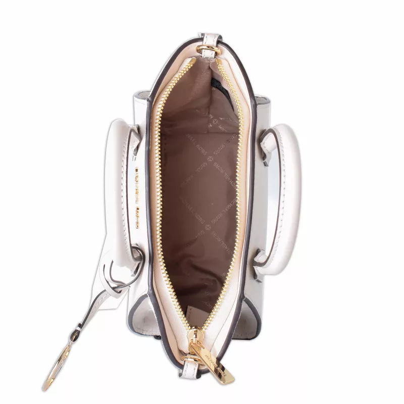 Bolso bandolera de mujer MICHAEL KORS Jet Set Charm con estampado de logo Signature, forma ovalada, 18x15x7 cm